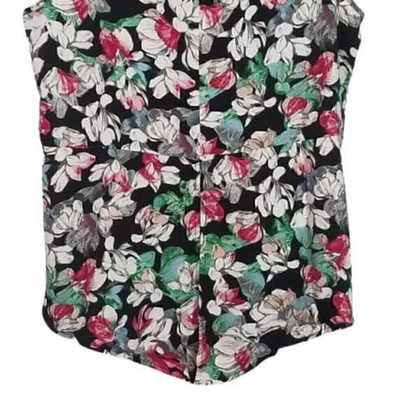 BCBG Maxazria NWT Flowy High-Low Sleeveless Floral Top - Picture 10 of 10